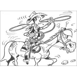 Dibujo para colorear: Lucky Luke (Dibujos Animados y Series Animadas) #25518 - Dibujos para Colorear e Imprimir Gratis