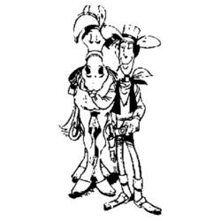 Dibujo para colorear: Lucky Luke (Dibujos Animados y Series Animadas) #25531 - Dibujos para Colorear e Imprimir Gratis