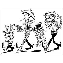 Dibujo para colorear: Lucky Luke (Dibujos Animados y Series Animadas) #25535 - Dibujos para Colorear e Imprimir Gratis
