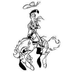 Dibujo para colorear: Lucky Luke (Dibujos Animados y Series Animadas) #25536 - Dibujos para Colorear e Imprimir Gratis