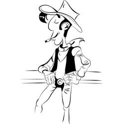 Dibujo para colorear: Lucky Luke (Dibujos Animados y Series Animadas) #25538 - Dibujos para Colorear e Imprimir Gratis