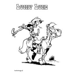 Dibujo para colorear: Lucky Luke (Dibujos Animados y Series Animadas) #25541 - Dibujos para Colorear e Imprimir Gratis