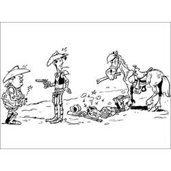 Dibujo para colorear: Lucky Luke (Dibujos Animados y Series Animadas) #25542 - Dibujos para Colorear e Imprimir Gratis