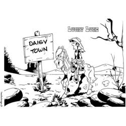 Dibujo para colorear: Lucky Luke (Dibujos Animados y Series Animadas) #25583 - Dibujos para Colorear e Imprimir Gratis