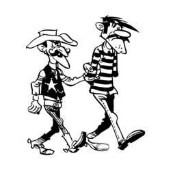 Dibujo para colorear: Lucky Luke (Dibujos Animados y Series Animadas) #25632 - Dibujos para Colorear e Imprimir Gratis