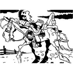 Dibujos para colorear: Lucky Luke - Dibujos para Colorear e Imprimir Gratis