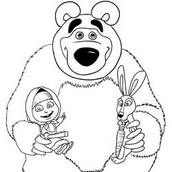 Dibujo para colorear: Masha y the Bear (Dibujos Animados y Series Animadas) #215874 - Dibujos para Colorear e Imprimir Gratis