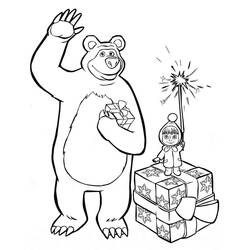 Dibujo para colorear: Masha y the Bear (Dibujos Animados y Series Animadas) #215877 - Dibujos para Colorear e Imprimir Gratis