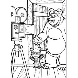 Dibujo para colorear: Masha y the Bear (Dibujos Animados y Series Animadas) #215878 - Dibujos para Colorear e Imprimir Gratis