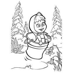 Dibujos para colorear: Masha y the Bear - Dibujos para Colorear e Imprimir Gratis