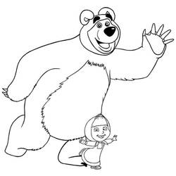 Dibujo para colorear: Masha y the Bear (Dibujos Animados y Series Animadas) #215882 - Dibujos para Colorear e Imprimir Gratis