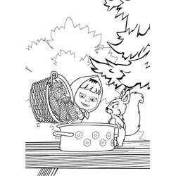 Dibujo para colorear: Masha y the Bear (Dibujos Animados y Series Animadas) #215890 - Dibujos para Colorear e Imprimir Gratis