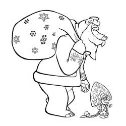 Dibujo para colorear: Masha y the Bear (Dibujos Animados y Series Animadas) #215897 - Dibujos para Colorear e Imprimir Gratis