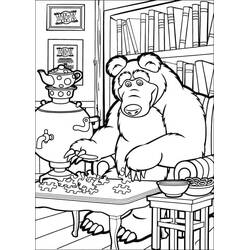 Dibujo para colorear: Masha y the Bear (Dibujos Animados y Series Animadas) #215898 - Dibujos para Colorear e Imprimir Gratis