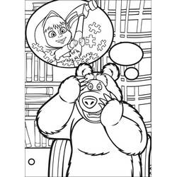 Dibujo para colorear: Masha y the Bear (Dibujos Animados y Series Animadas) #215901 - Dibujos para Colorear e Imprimir Gratis