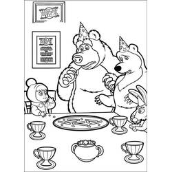 Dibujo para colorear: Masha y the Bear (Dibujos Animados y Series Animadas) #215903 - Dibujos para Colorear e Imprimir Gratis