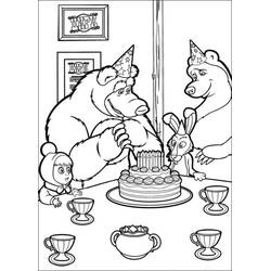Dibujo para colorear: Masha y the Bear (Dibujos Animados y Series Animadas) #215905 - Dibujos para Colorear e Imprimir Gratis