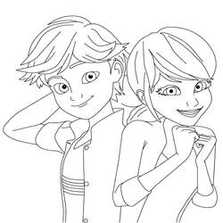 Dibujo para colorear: Miraculous Ladybug (Dibujos Animados y Series Animadas) #175755 - Dibujos para Colorear e Imprimir Gratis
