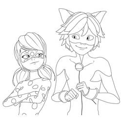 Dibujo para colorear: Miraculous Ladybug (Dibujos Animados y Series Animadas) #175775 - Dibujos para Colorear e Imprimir Gratis
