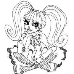 Dibujo para colorear: Monster High (Dibujos Animados y Series Animadas) #24815 - Dibujos para Colorear e Imprimir Gratis