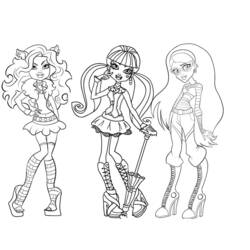Dibujo para colorear: Monster High (Dibujos Animados y Series Animadas) #24819 - Dibujos para Colorear e Imprimir Gratis