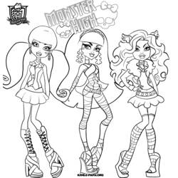 Dibujo para colorear: Monster High (Dibujos Animados y Series Animadas) #24826 - Dibujos para Colorear e Imprimir Gratis