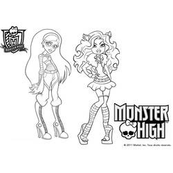 Dibujo para colorear: Monster High (Dibujos Animados y Series Animadas) #24860 - Dibujos para Colorear e Imprimir Gratis