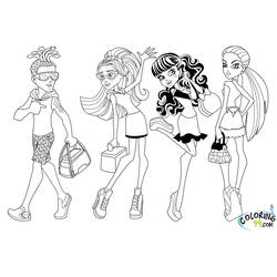 Dibujo para colorear: Monster High (Dibujos Animados y Series Animadas) #24865 - Dibujos para Colorear e Imprimir Gratis