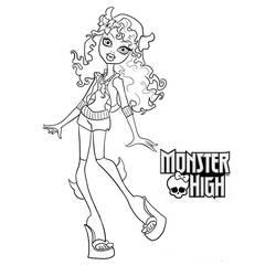 Dibujo para colorear: Monster High (Dibujos Animados y Series Animadas) #24875 - Dibujos para Colorear e Imprimir Gratis