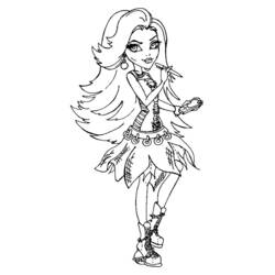 Dibujo para colorear: Monster High (Dibujos Animados y Series Animadas) #24891 - Dibujos para Colorear e Imprimir Gratis