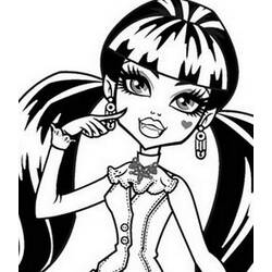 Dibujo para colorear: Monster High (Dibujos Animados y Series Animadas) #24906 - Dibujos para Colorear e Imprimir Gratis