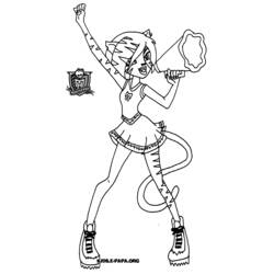 Dibujo para colorear: Monster High (Dibujos Animados y Series Animadas) #24908 - Dibujos para Colorear e Imprimir Gratis