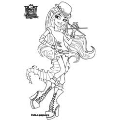 Dibujo para colorear: Monster High (Dibujos Animados y Series Animadas) #24916 - Dibujos para Colorear e Imprimir Gratis