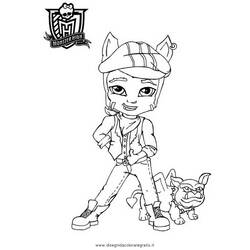 Dibujo para colorear: Monster High (Dibujos Animados y Series Animadas) #24921 - Dibujos para Colorear e Imprimir Gratis