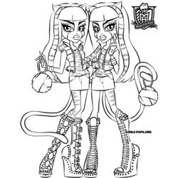 Dibujo para colorear: Monster High (Dibujos Animados y Series Animadas) #24987 - Dibujos para Colorear e Imprimir Gratis