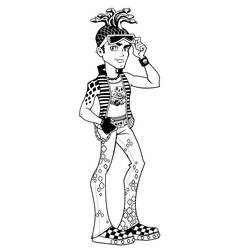 Dibujo para colorear: Monster High (Dibujos Animados y Series Animadas) #25002 - Dibujos para Colorear e Imprimir Gratis