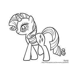 Dibujo para colorear: My Little Pony (Dibujos Animados y Series Animadas) #41859 - Dibujos para Colorear e Imprimir Gratis