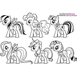 Dibujo para colorear: My Little Pony (Dibujos Animados y Series Animadas) #41872 - Dibujos para Colorear e Imprimir Gratis