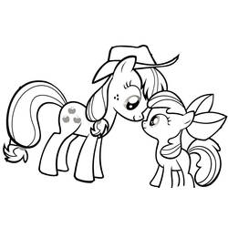 Dibujo para colorear: My Little Pony (Dibujos Animados y Series Animadas) #42119 - Dibujos para Colorear e Imprimir Gratis
