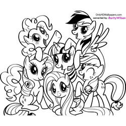 Dibujos para colorear: My Little Pony - Dibujos para Colorear e Imprimir Gratis