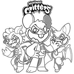 Dibujo para colorear: Nightmare Critters (Dibujos Animados y Series Animadas) #218808 - Dibujos para Colorear e Imprimir Gratis
