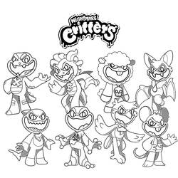 Dibujo para colorear: Nightmare Critters (Dibujos Animados y Series Animadas) #218809 - Dibujos para Colorear e Imprimir Gratis