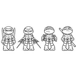 Dibujos para colorear: Ninja Turtle - Dibujos para Colorear e Imprimir Gratis