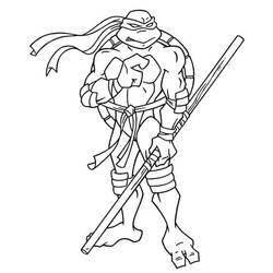 Dibujo para colorear: Ninja Turtle (Dibujos Animados y Series Animadas) #183746 - Dibujos para Colorear e Imprimir Gratis