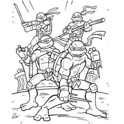 Dibujo para colorear: Ninja Turtle (Dibujos Animados y Series Animadas) #183747 - Dibujos para Colorear e Imprimir Gratis