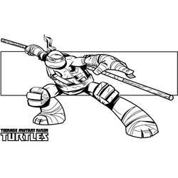 Dibujo para colorear: Ninja Turtle (Dibujos Animados y Series Animadas) #183748 - Dibujos para Colorear e Imprimir Gratis