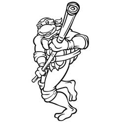Dibujo para colorear: Ninja Turtle (Dibujos Animados y Series Animadas) #183751 - Dibujos para Colorear e Imprimir Gratis