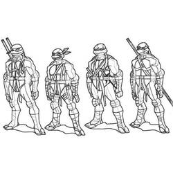 Dibujo para colorear: Ninja Turtle (Dibujos Animados y Series Animadas) #183752 - Dibujos para Colorear e Imprimir Gratis