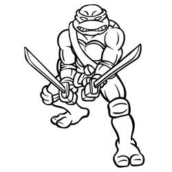 Dibujo para colorear: Ninja Turtle (Dibujos Animados y Series Animadas) #183753 - Dibujos para Colorear e Imprimir Gratis