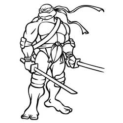 Dibujo para colorear: Ninja Turtle (Dibujos Animados y Series Animadas) #183756 - Dibujos para Colorear e Imprimir Gratis